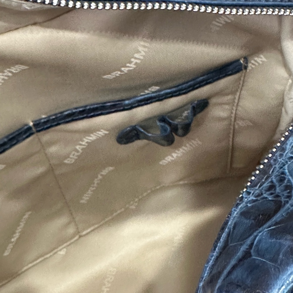 Brahmin Marissa in Navy Tidewater - Picture 9 of 13